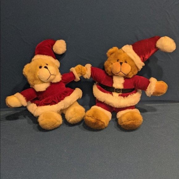 Playtronix Mommy & Daddy Santa Christmas Bears holiday - Picture 5 of 12